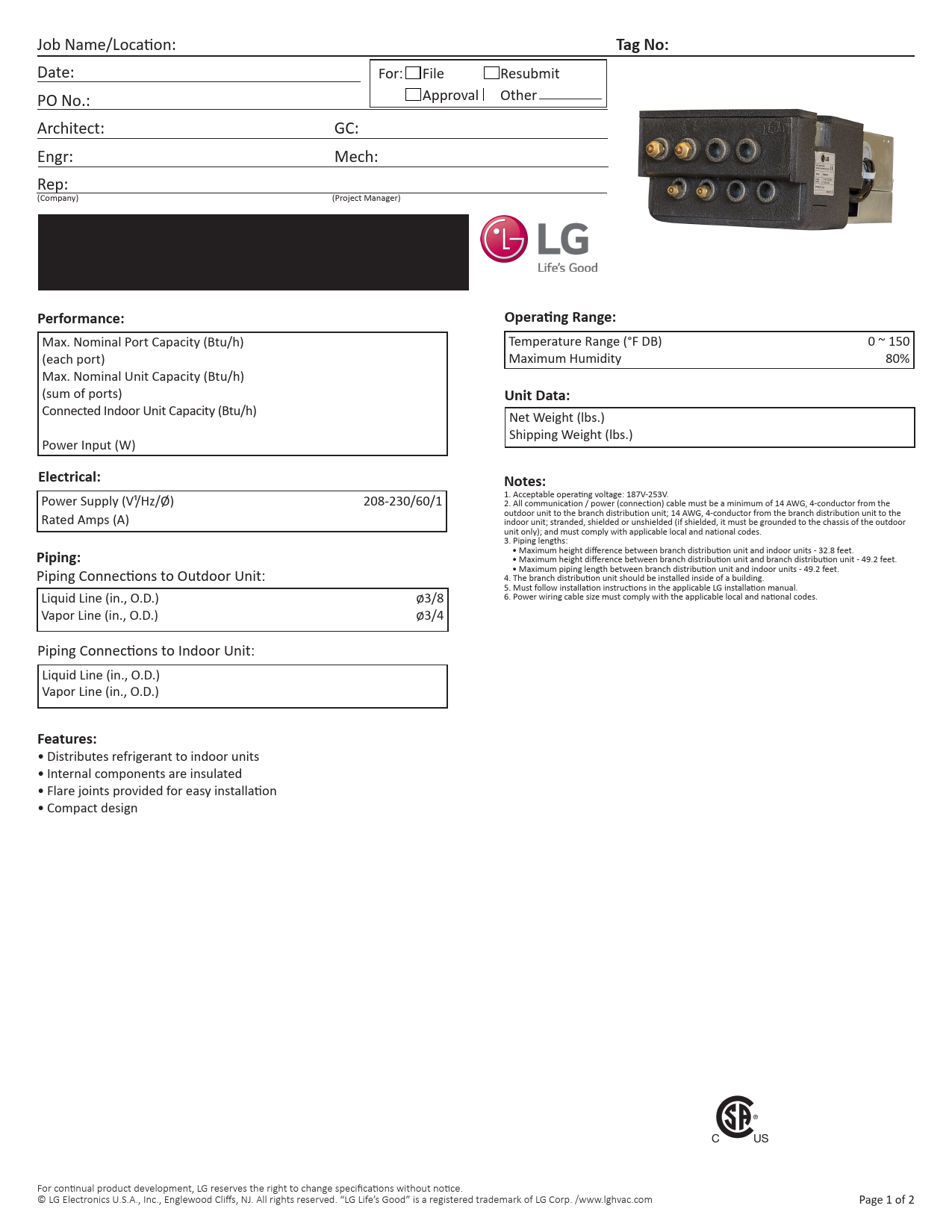 LG-BOX SHPERNDARJE LG MULTI DX PMBD3620.ENCXLEU - Image 3
