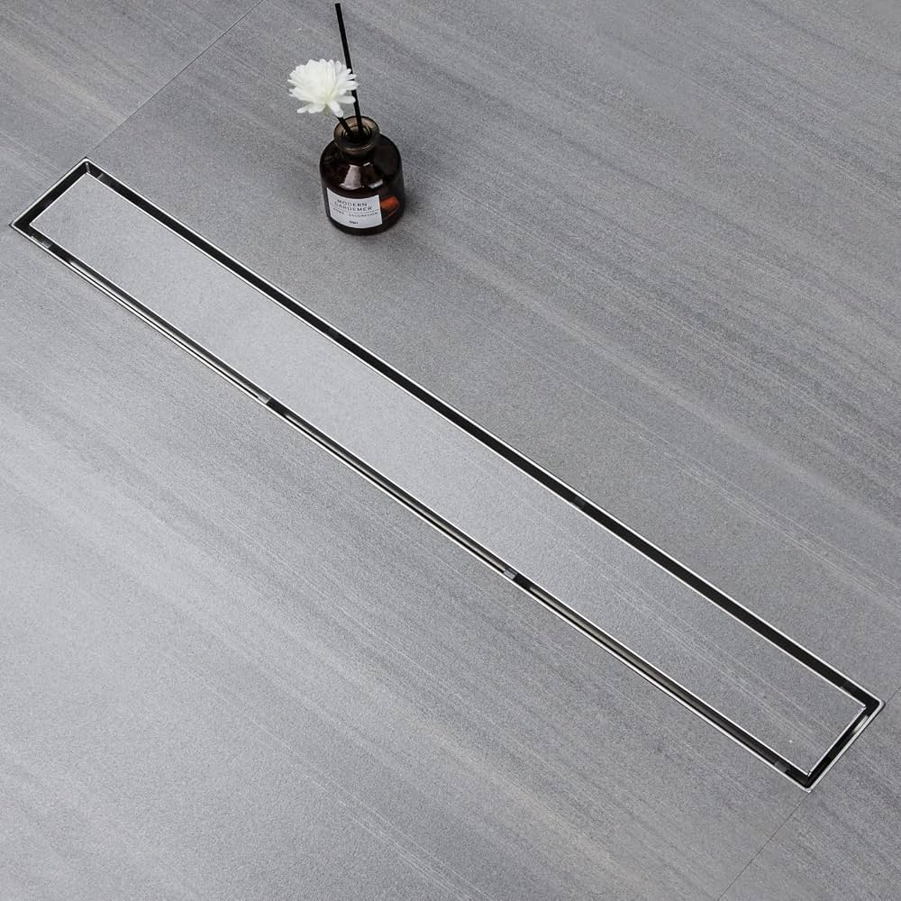 GEHLER-PILETE LINEARE DUSHI 600X70 INOX STONE EO BJ-LSF+PG01